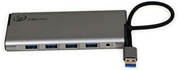 Tipo A a HDMI+USB3.0 * 4; O chip SM768 suporta espelhamento HDMI ou modo de operação de tela estendida.