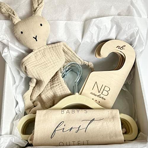 Baby Gift Box: Baby Closet Divishers + Velvet para crianças + coelho + bolsa de lembrança para