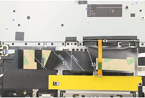 Nodrlin New Palmrest Upper Case Kebyoard Tampa para Lenovo Yoga C740-14Iml 81TC com teclado