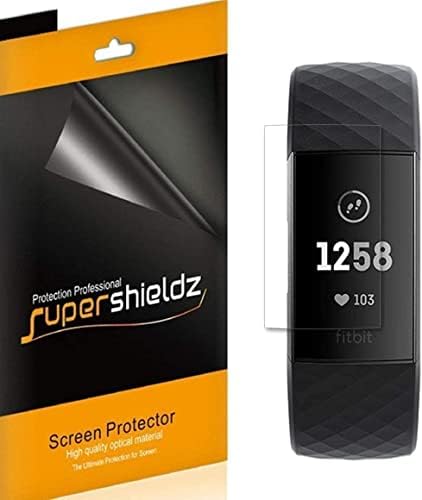 SuperShieldz projetado para Fitbit Charge 4, Charge 3 e Charge 3 SECLET SCREEN Protector, 0,13mm, Escudo