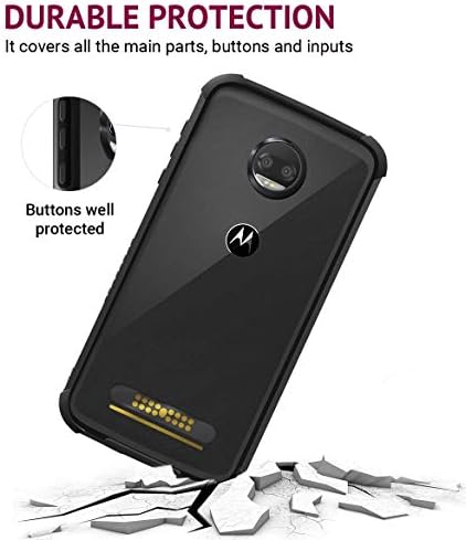 Casewe - Motorola Moto Z2 Force Flexível TPU Protetor Caso de proteção Caso/compatível com MOTO