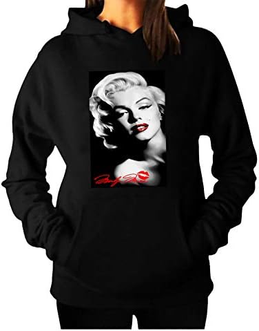 Marilyn Monroe 'Cute', capuz preto - capuz unisex por Eleven24Design