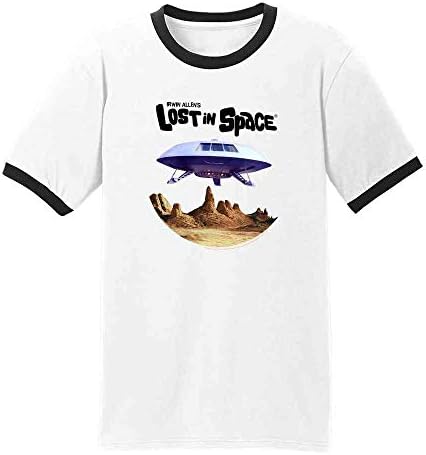 Pop Threads Lost in Space Júpiter 2 Camiseta gráfica para homens