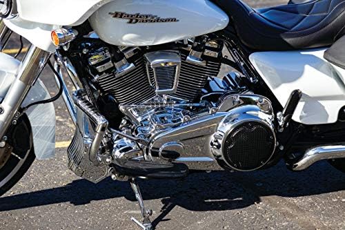 Kuryakyn Chrome Precision Tampa da estrutura frontal inferior para Harley 2017-2018 Electra Glids,