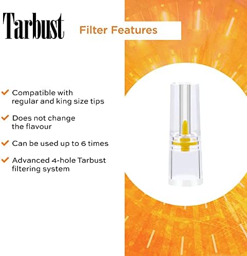 Dicas de filtro de cigarro descartáveis ​​do Tarbust que removem alcatrão e produtos químicos, 300 filtros