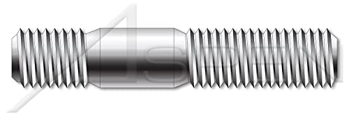 M20-2,5 x 120mm, DIN 939, métrica, pregos, extremidade dupla, extremidade de parafuso 1,25 x diâmetro, a4 aço inoxidável