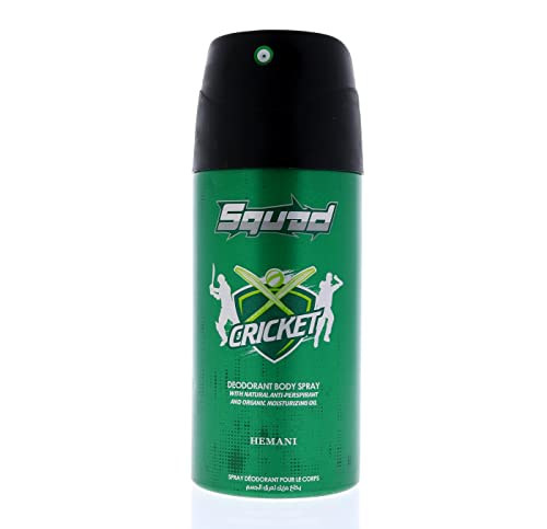 Hemani Esquadrão Desodorante Críquete de Spray - 5 oz | Fique fresco e confiante no campo de críquete