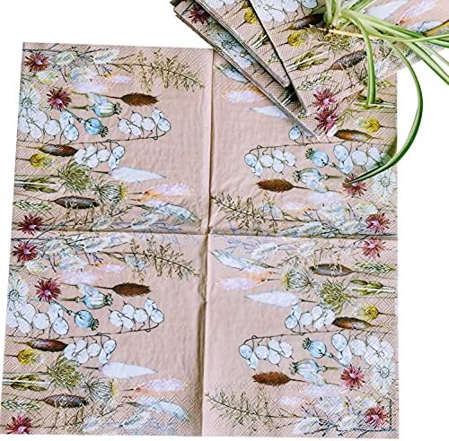 20-13X13 POTPOURRI NACECIMENTOS FLORAIS DO Dia da Mãe Guardanapo Decorativo para Decupago papel floral guardana