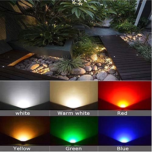 Wzyjlyds Lightscape Lighting Mains Light Light LED redonda de jardim incorporado Villa Lawn