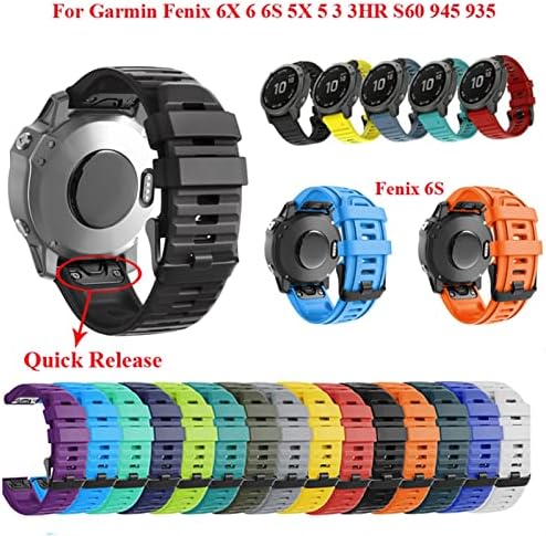 SDUTIO 20 22 26mm Sport Silicone Watch Bandrap Wristrap for Garmin Fenix ​​7 7x 7s 6x 6 6s Pro 5x 5 5s