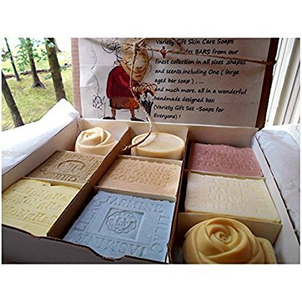 Conjunto de presentes Artisan Variety Natural Soap Set Inclui da nossa melhor coleção