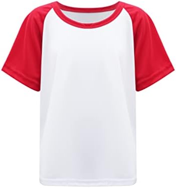 Kaerm Kids Boys Meninos seco Merção de umidade Athletic Performance Camiseta de camiseta curta camiseta camiseta
