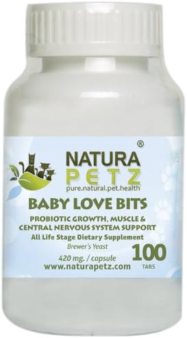 Natura Petz Baby Love Bits Crescimento probiótico, músculo e sistema nervoso central Suplemento
