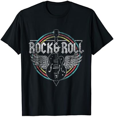 Camiseta de música rock & roll wings