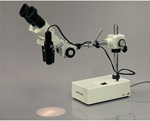 Microscópio estéreo binocular Profissional AMSCOPE SE402, Olheepieces WF10x, ampliação de 10x
