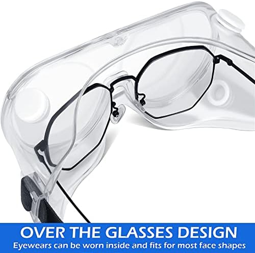 Óculos de segurança anti-capa OXG sobre óculos, óculos de segurança protetores ANSI Z87.1 LAB GOGGLES MENINOS Mulheres