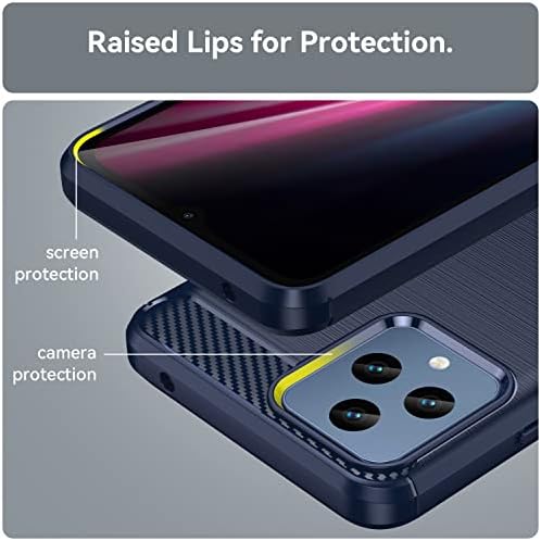 Yuanming for Revvl 6 5G Case, T-Mobile Revvl 6 Case, com protetor de tela HD, absorção de choques