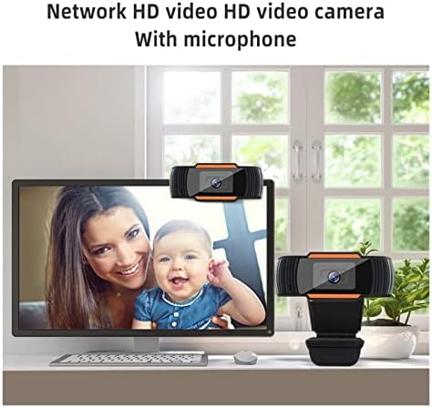 Deflab Webcam webcam 1080p Full HD USB webcam com microfone plug plug e reproduzir videochamada