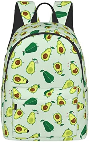 Delerain, 16 polegadas de mochila de abacate folhas verdes laptop backpack school bookbag via viagem saco de