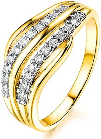 Casamentos e anéis de noivado jóias ajustáveis ​​Jóias elegantes de pedras preciosas decorações de