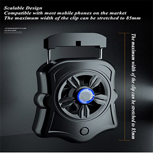 SAWQF Universal Portable Radiator Telefone Mobile Accessorie Cooler para fã de refrigeração de jogos para