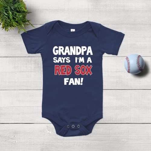 O vovô de Nanycrafts diz que eu sou uma roupa de bebê do Red Sox Sox, fã de bebê Red Sox