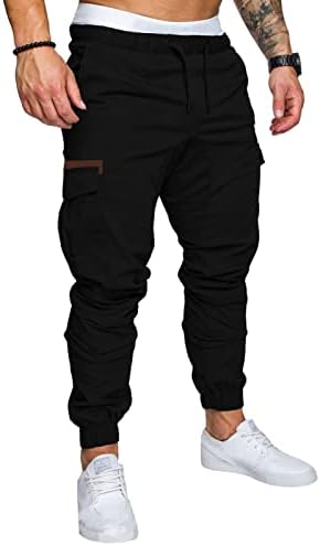 calça de carga de elselect calças de cargo de cargo de pista de treino atlético Fashion Tactical Fashion Casual
