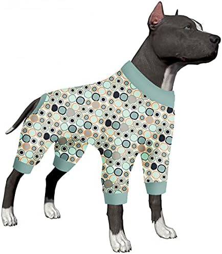 LOVINPET Big Dog Onesie - Anti lamber e ansiedade roupas de cachorro calmante, durante toda a estação Faixa luxuosa,