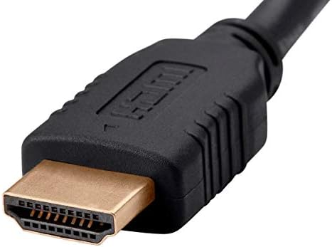 MONOPRICE CABO HDMI de alta velocidade - 1,5 pés - preto 4k@60Hz, HDR, 18 Gbps, YCBCR 4: 4: 4, 28AWG - Série selecione