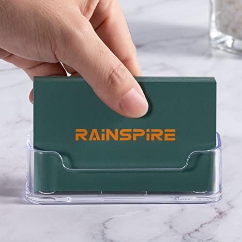 Rainspire Business Card Titular Desk, 1 Pacote de cartão de visita de acrílico duro durável Displa
