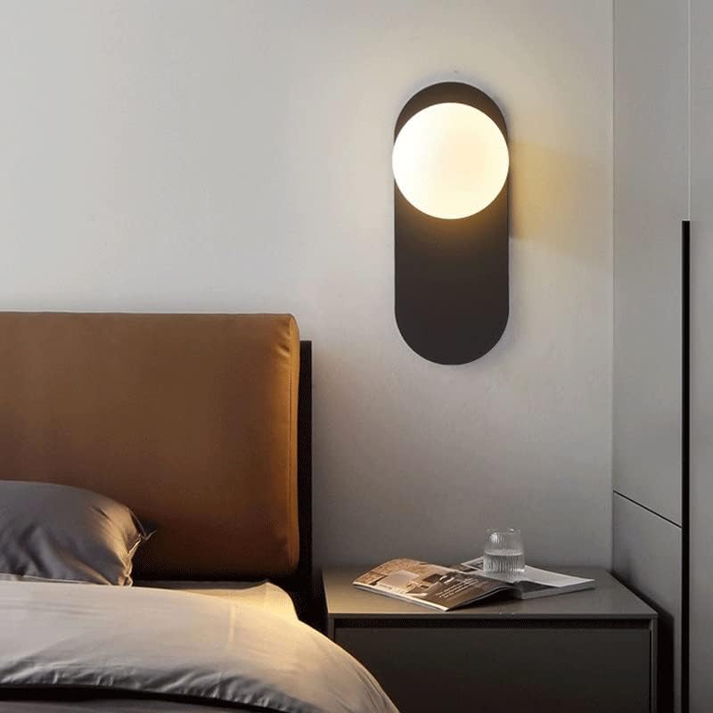 Zhyh Glass Ball Ball Light Living Bedroom Bedance Led Wall Lamp Decor Indoor Decor de parede