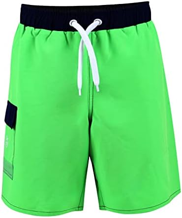 Nonetz Anti-Chafe Boy's Sustainable Swim Turnks Quick Dry Fabric com boxer breves shorts de natação