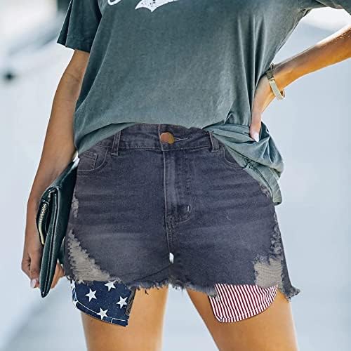 Miashui m1 jeans denim short shorts de moda de moda estria impressão de bolso jeans feminino