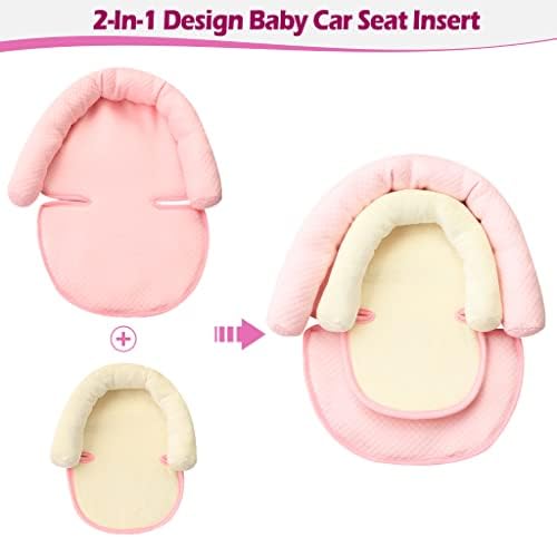 Suporte da cabeça da criança para o assento do carro, Kakiblin Baby Golc e Pillow de suporte para o corpo