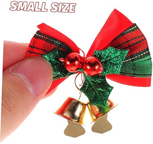 Toyandona 6pcs Christmas Bow Christmas Wreath Bow Tree de Natal BOWKNOT Mini Bowknot Craft Gift Ornament