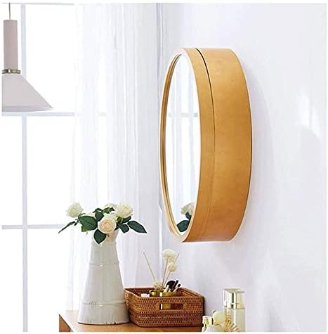 Syzhiwujia Pequeno espelho redondo 3 nível de espelho de banheiro, armário de armazenamento de parede de