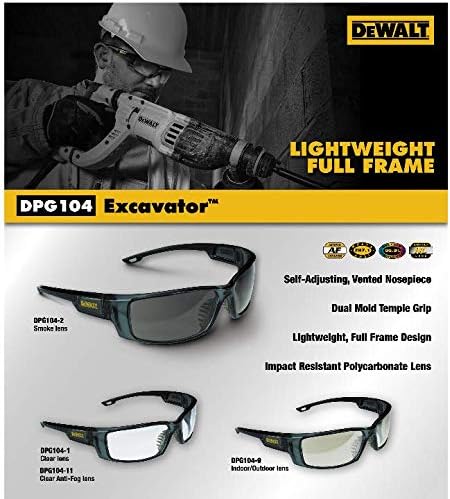 Óculos de segurança dewalt dpg104-1d