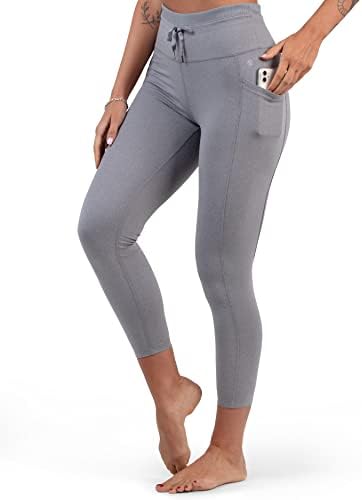 Apana Ladies Yoga Pants 7/8 Comprimento de altura Legging de treino com bolsos laterais