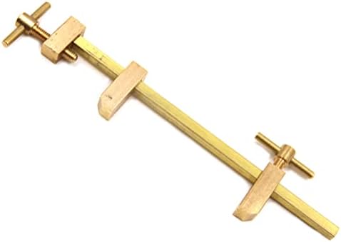 Chiloskit Solid Brass Brasão miniaturas grampos de madeira com parafusos de aperto serrilhado