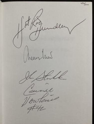 John Stockton assinou o livro Hot Rod Hundley HCB Jazz Hof Jerry West Autograph JSA - itens diversos autografados