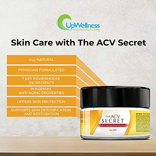 Upwellness: O hidratante secreto do ACV - Cuidados com a pele com vinagre de maçã - 30 ml - 7 ingredientes antienvelhecimento