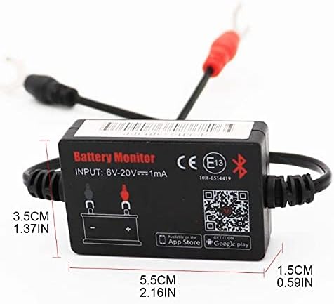 N/A Automobile Battery Tester Bluetooth Cartocolor Detector de bateria 12V Verificação do aplicativo Monitor