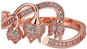 Anéis decorativos para mulheres Silver Gold Gold Champagne Goldado Rose Open Ring Charm Base Base AJustable Rings