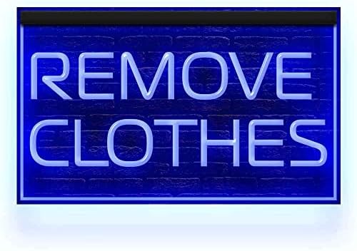180086 Remova as regras de lavanderia de roupas Decoração Display LED Light Neon Sign