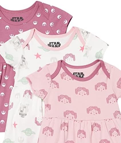 Essentials Disney | Guerra nas Estrelas | Princess Baby Girls 'vestidos, pacote de 3