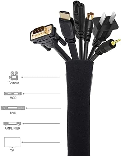 Mangas de gerenciamento de cabos Brotflex e organizador de cabos com zíper 2x100 cm Sistemas
