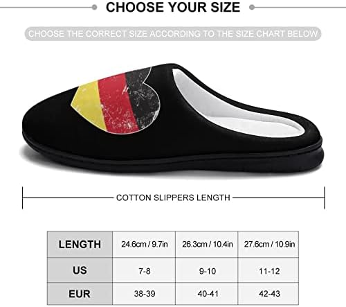 Alemanha Heart Bandra Retro Florde de algodão feminino Sapatos caseiros leves laváveis ​​para