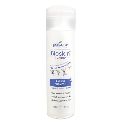 Salcura Natural Skin Therapy, Bioskin Junior Shampoo Trio Pack, Shampoo para crianças com baixa amoridade para