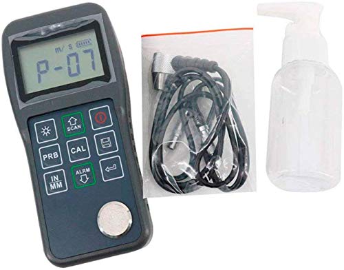 Medidor de espessura de espessura ultrassônica digital Testador de espessura do medidor de metal 0,75 a 300