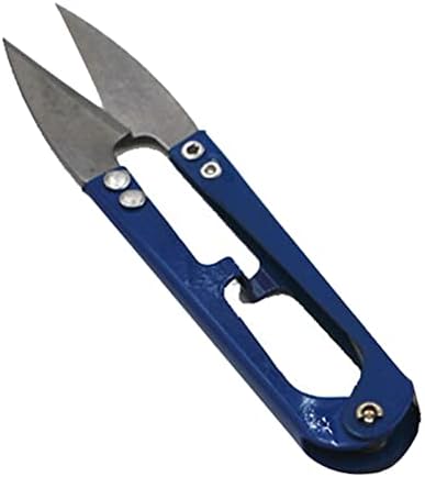 Krivs Craft Scissors Scissors Prática aço inoxidável Shape U com tesoura para cortar a linha de pesca